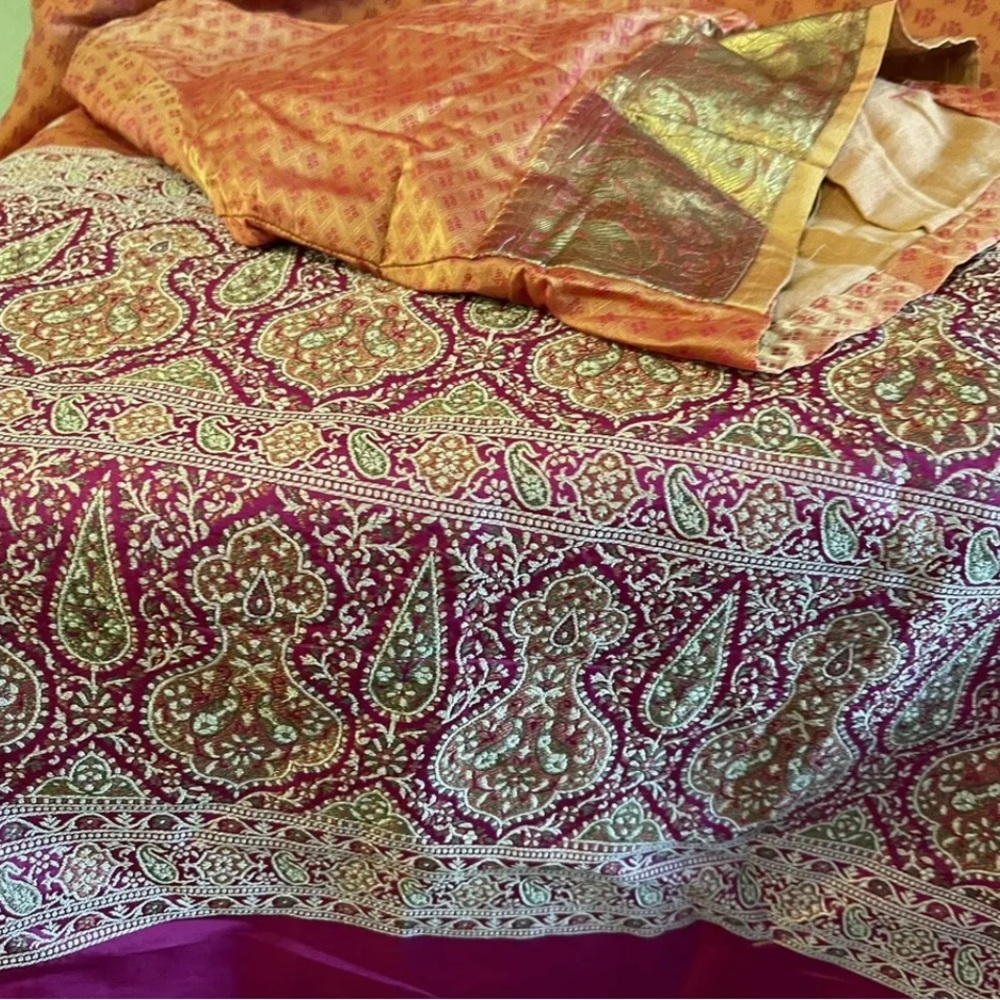 Gorgeous Pure silk Benarasi with Stitched Blouse